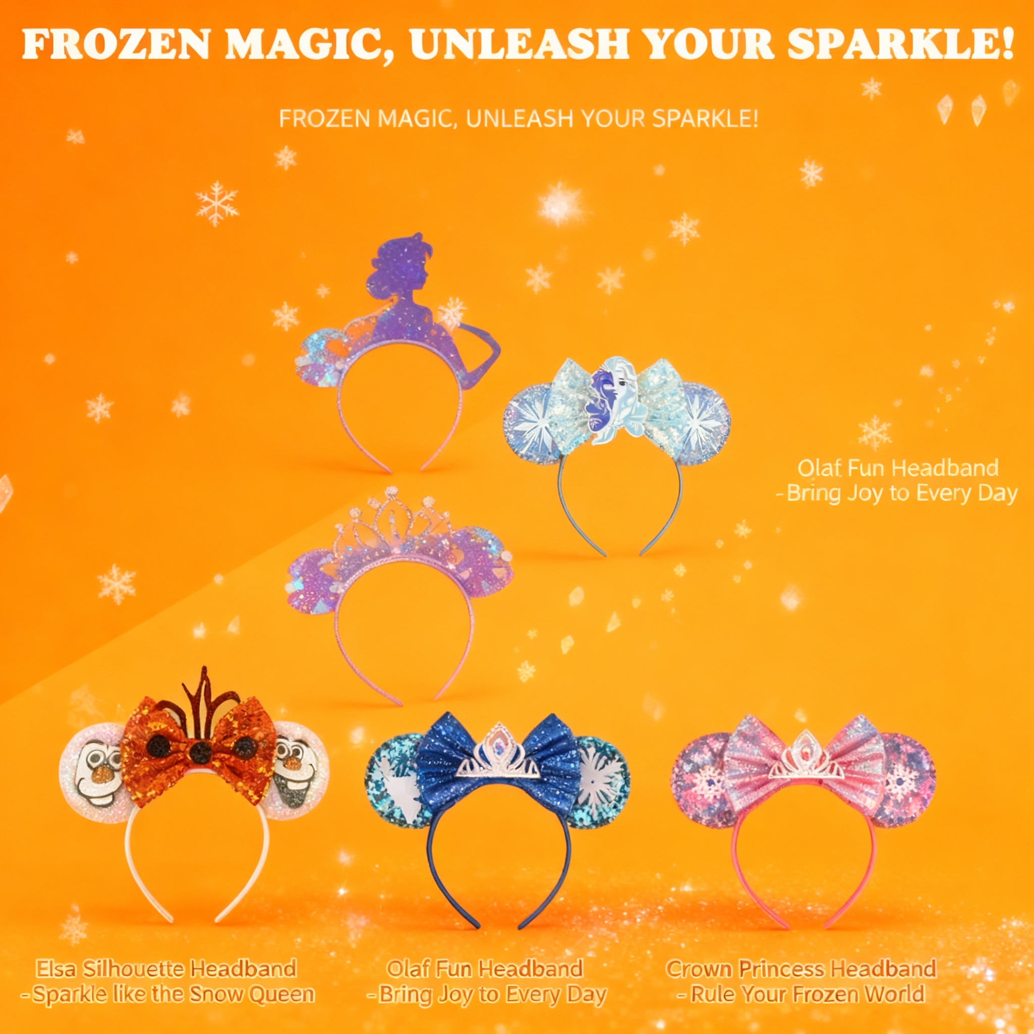 Elsa Gadget - Frozen Elsa Olaf Snowman Headband Cartoon