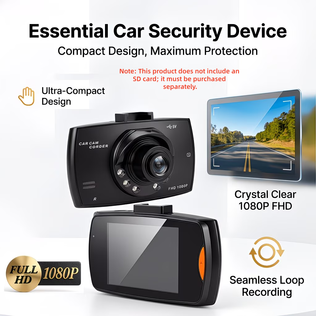 Panoramic Dash Cam 360 - Ultra-HD 1080p Panoramic Dash Cam with