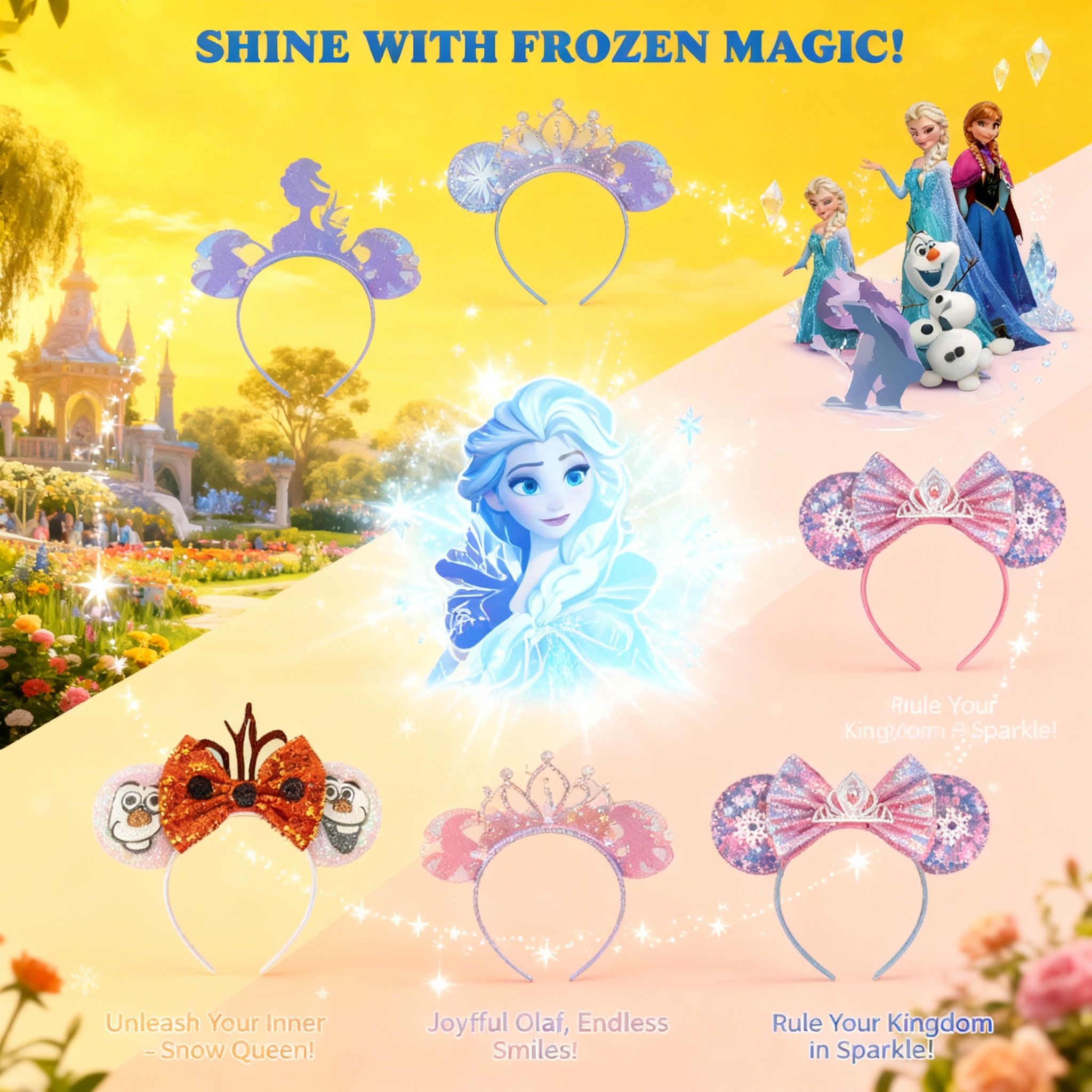 Elsa Gadget - Frozen Cartoon Olaf Snowman Headband Hair
