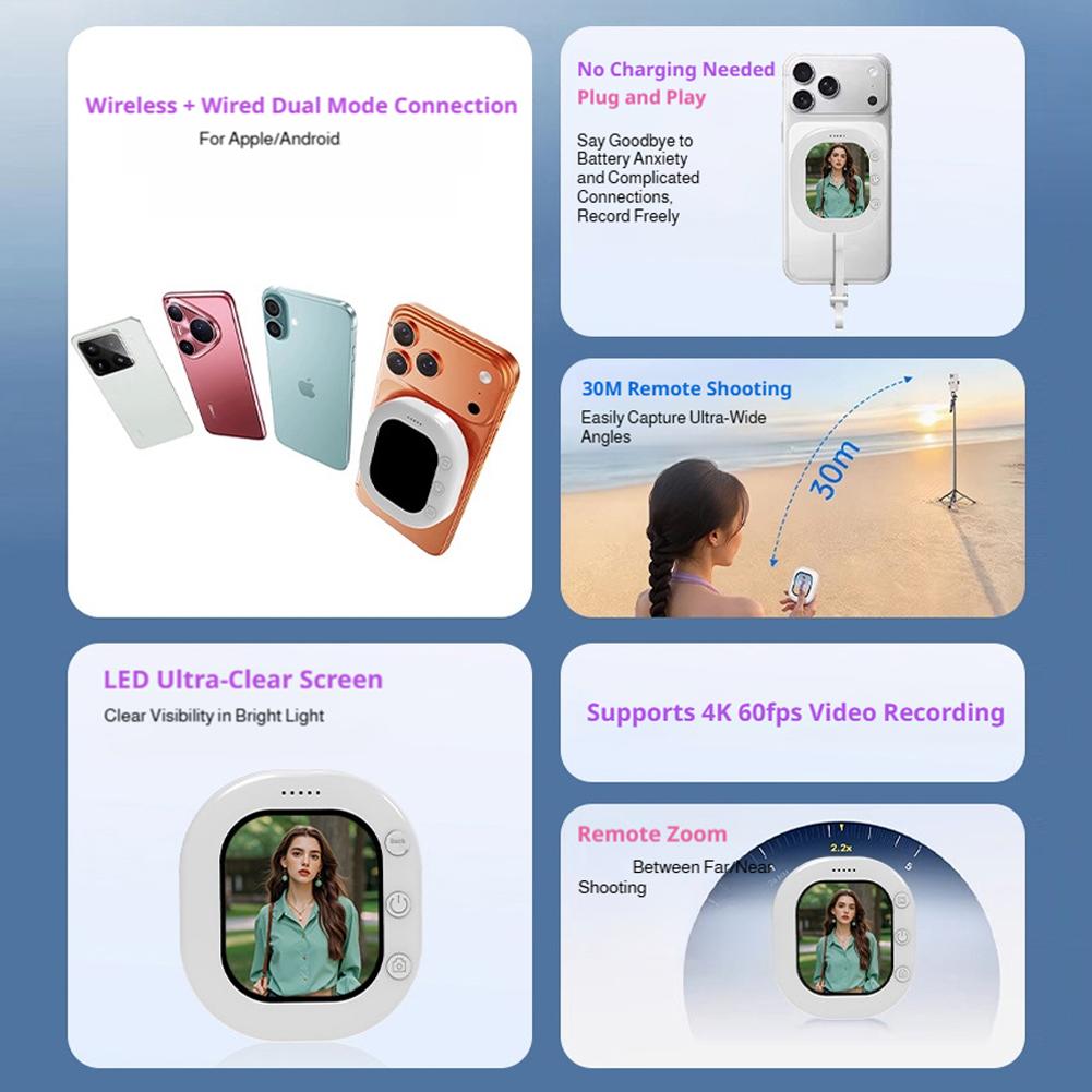 1/2PCS Mini Wireless Magnetic  - огляд і ціна Mini Projector Portable