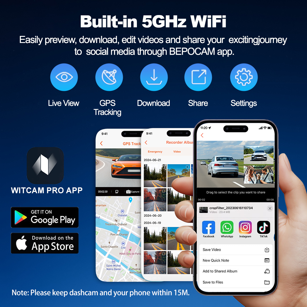 BEPOCAM 4CH 4K Dash Camera for - огляд і ціна Panoramic Dash Cam 360