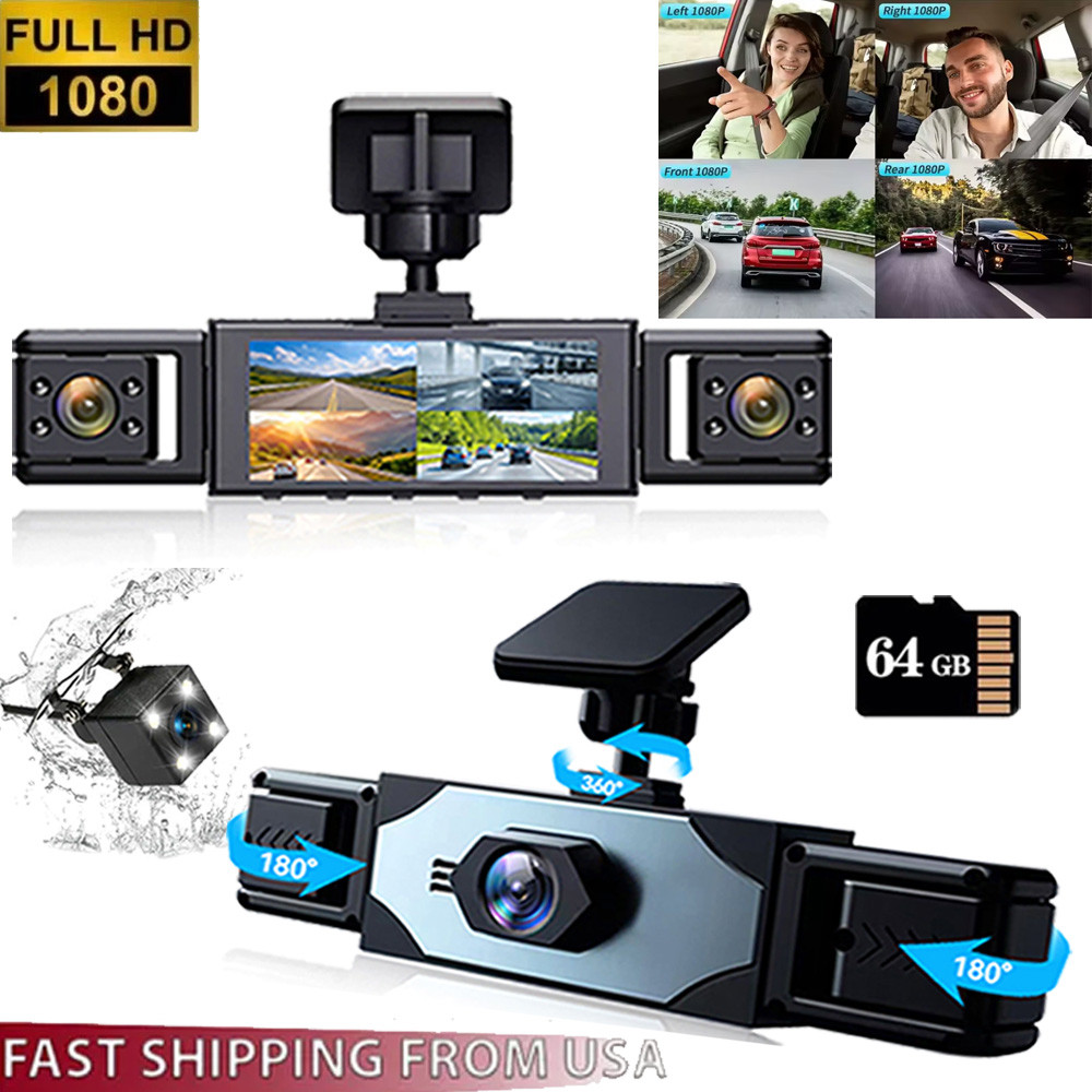 4 Channel HD 1080P 360° Dash C - огляд і ціна Panoramic Dash Cam 360