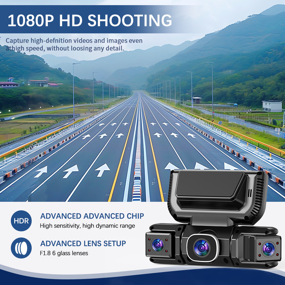 4Camera 360° Rotatable WIFI Da - огляд і ціна Panoramic Dash Cam 360