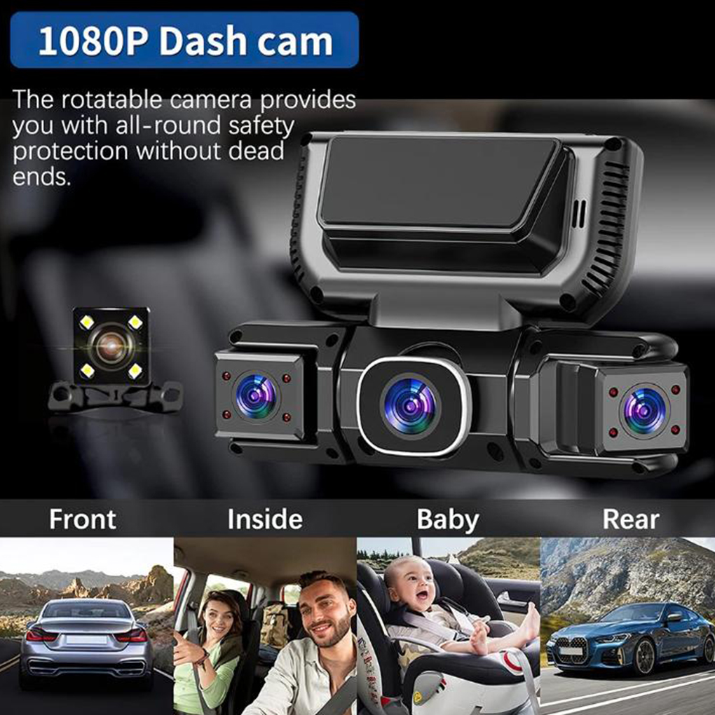 4 Camera 360 Degrees Car DVR 1 - огляд і ціна Panoramic Dash Cam 360