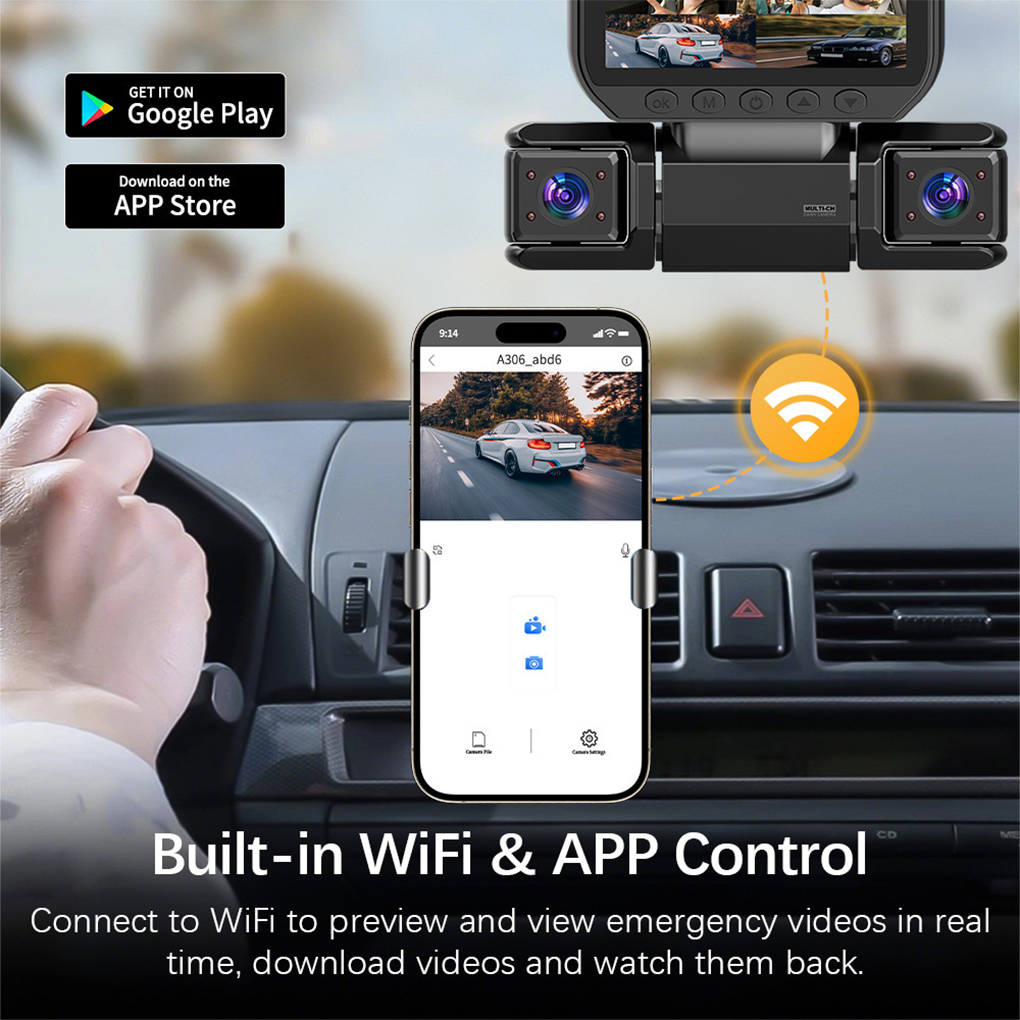 4 Camera 360 Degrees Car DVR 1 - огляд і ціна Panoramic Dash Cam 360
