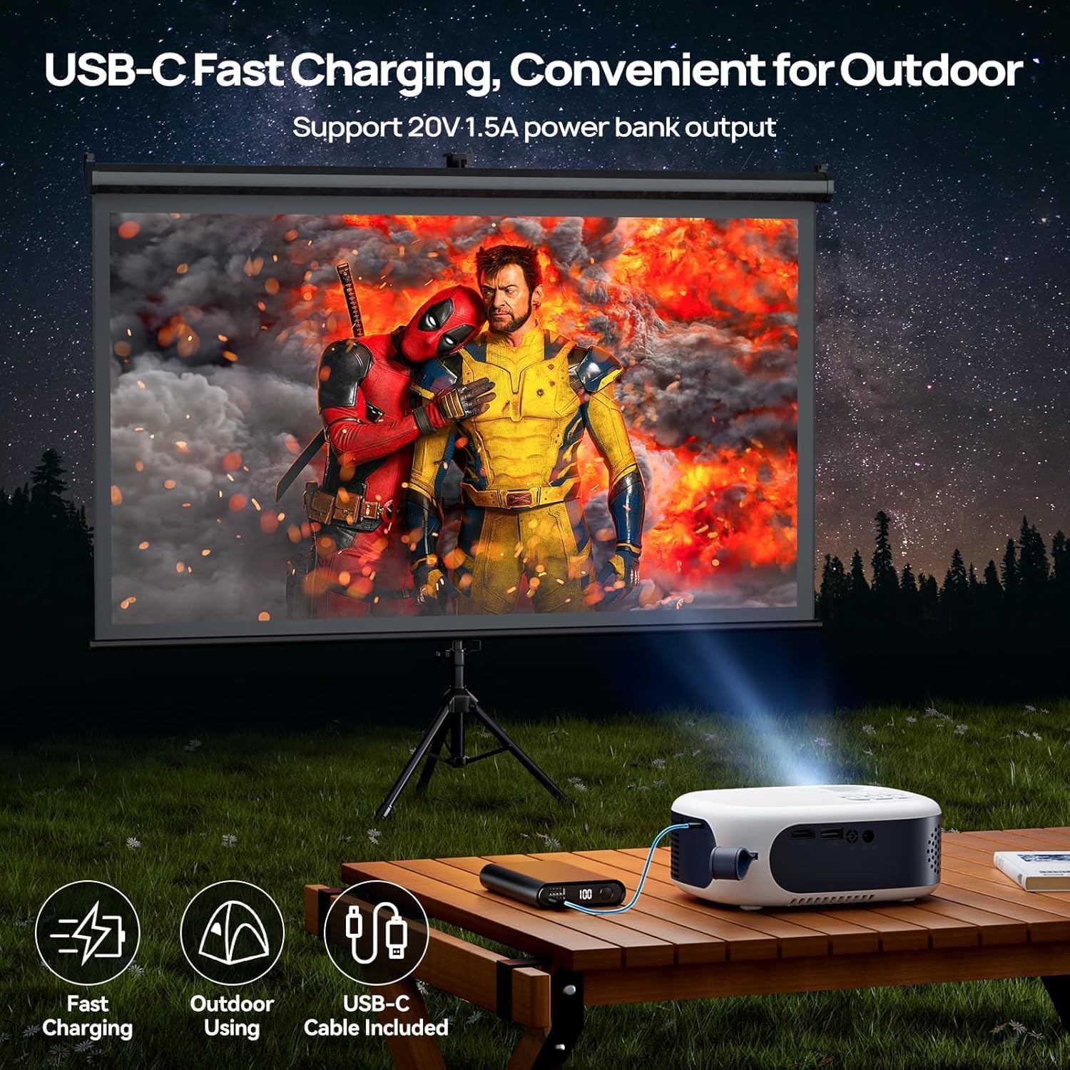 Mini Projector with WiFi and B - огляд і ціна Mini Projector Portable
