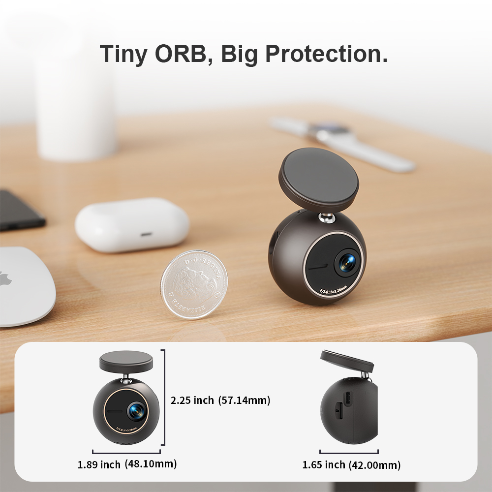 Dash Cam KAWA MINI ORB Tiny Vi - огляд і ціна Panoramic Dash Cam 360