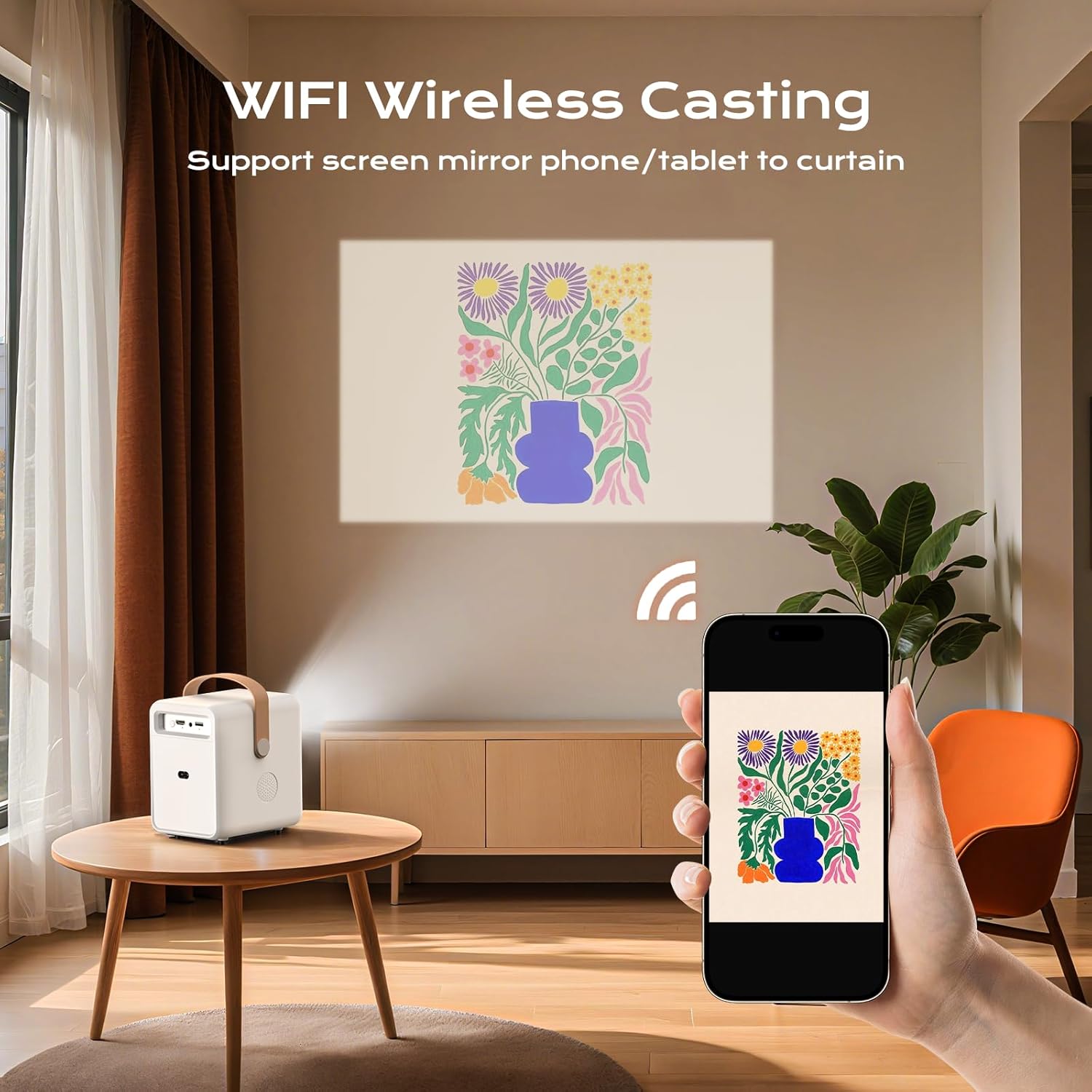 Mini Projector WiFi for Tuftin - огляд і ціна Mini Projector Portable