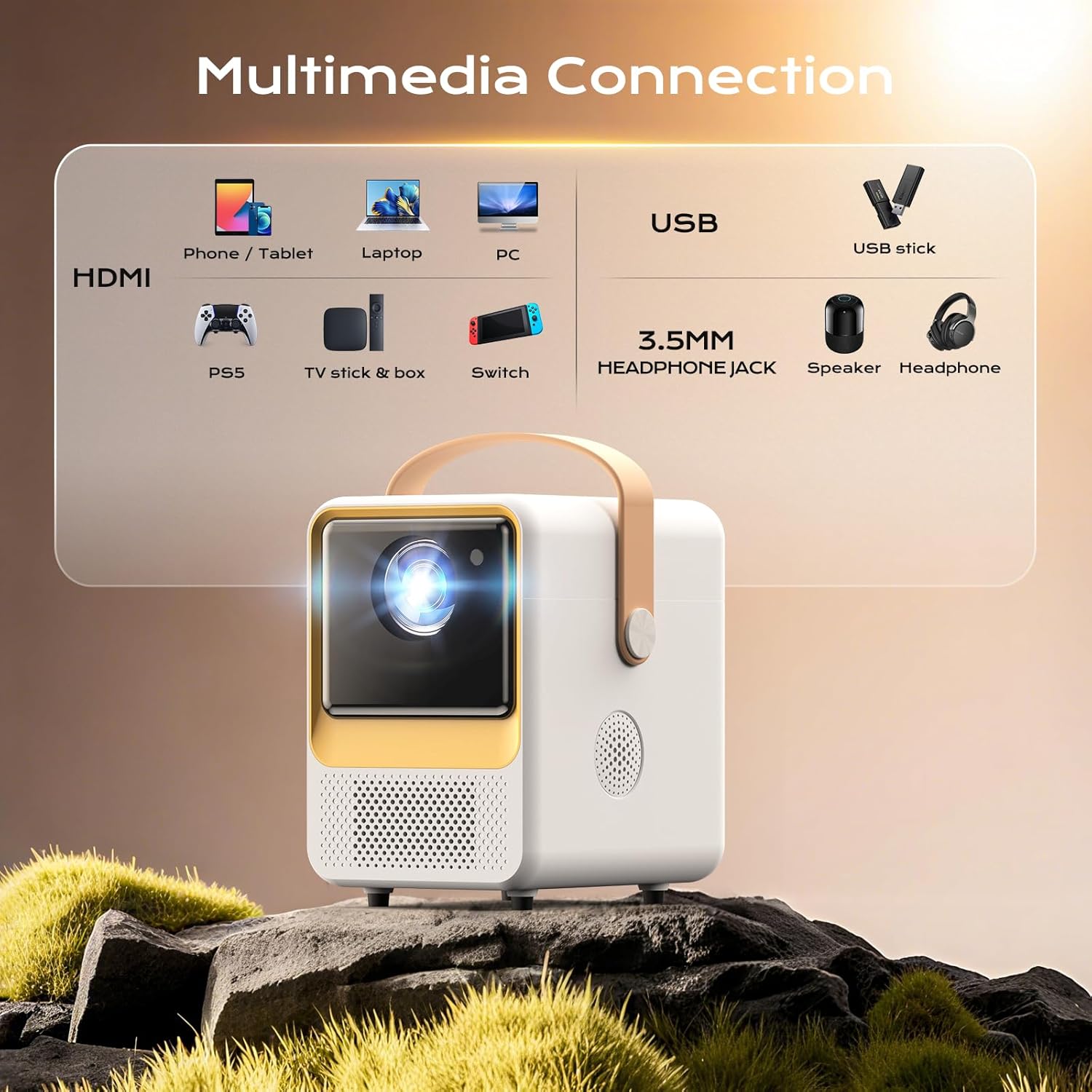 Mini Projector WiFi for Tuftin - огляд і ціна Mini Projector Portable