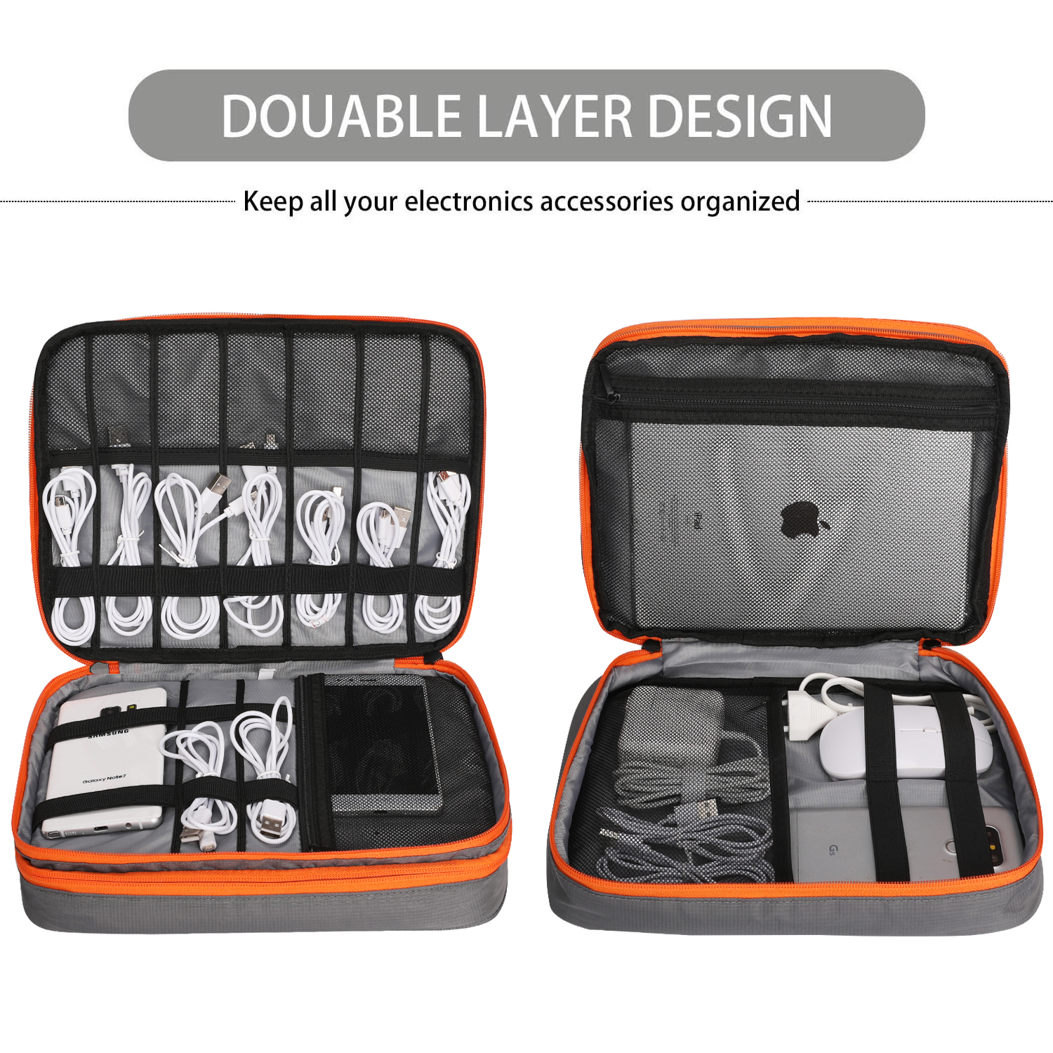 Double Layers Large Capacity T - огляд і ціна Electronics Gadgets Bag