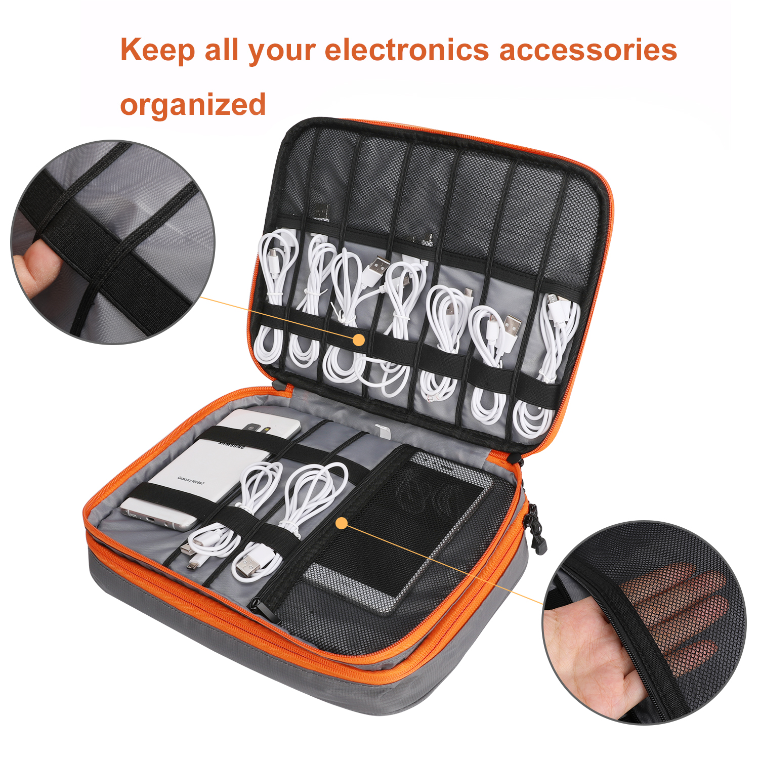 Double Layers Large Capacity T - огляд і ціна Electronics Gadgets Bag